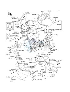 KLE 650 A [VERSYS] (9F-9F) A7F drawing COWLING