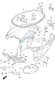 DF 25A drawing Side Cover Remote Control w/Power Tilt