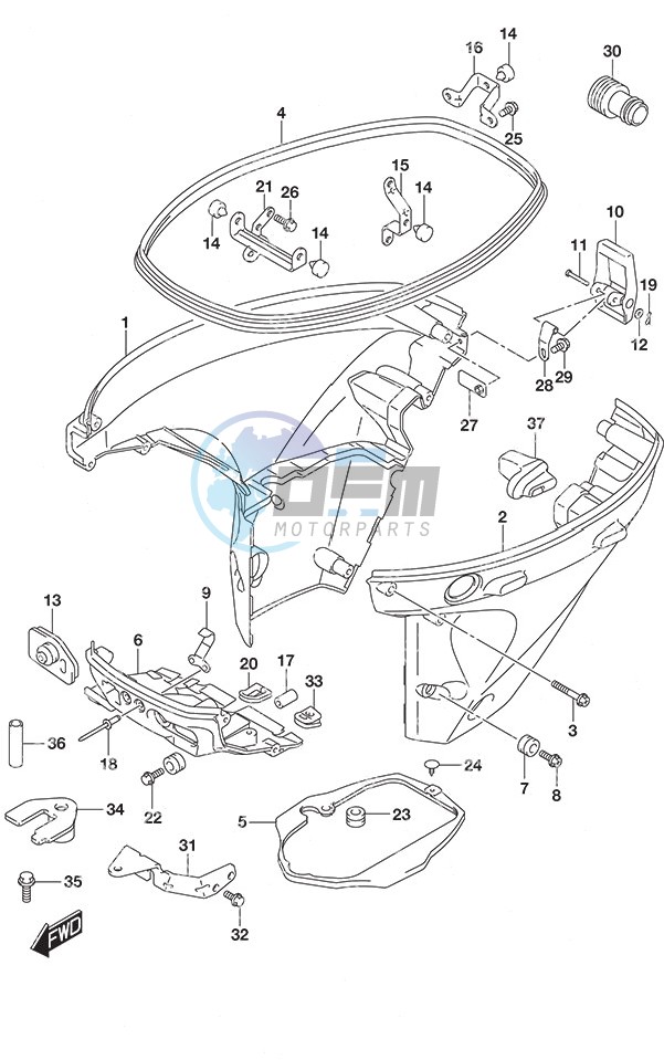 Side Cover Remote Control w/Power Tilt