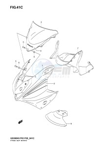 GS500 (P3) drawing COWLING BODY (GS500FK6)