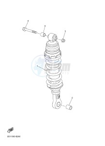 FZ1-S FZ1 FAZER 1000 (1CAK 1CAL) drawing REAR SUSPENSION