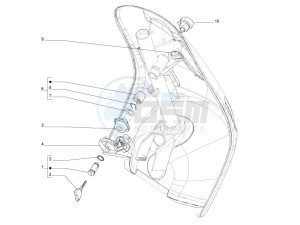 LX 150 4T ie USA drawing Locks