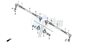 TRX300FW FOURTRAX 300 4X4 drawing TIE ROD