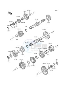 ZR 1100 C [ZRX1100] (C3-C4) drawing TRANSMISSION