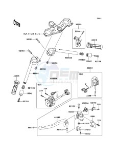 NINJA_ZX-10R ZX1000JCF FR XX (EU ME A(FRICA) drawing Handlebar