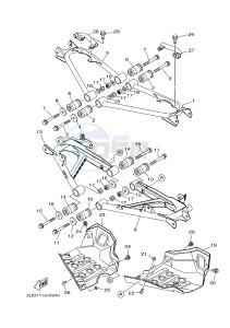 YFM700FWAD YFM70GPXH GRIZZLY 700 EPS (B1A1) drawing REAR ARM