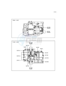 VULCAN_S EN650AFF XX (EU ME A(FRICA) drawing Crankcase Bolt Pattern