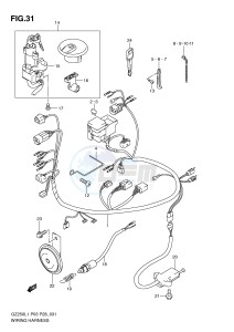 GZ250 (P3) drawing WIRING HARNESS (MODEL P28)