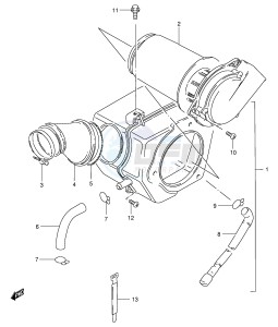 GS125 (E1) drawing AIR CLEANER (GS125UR E71)