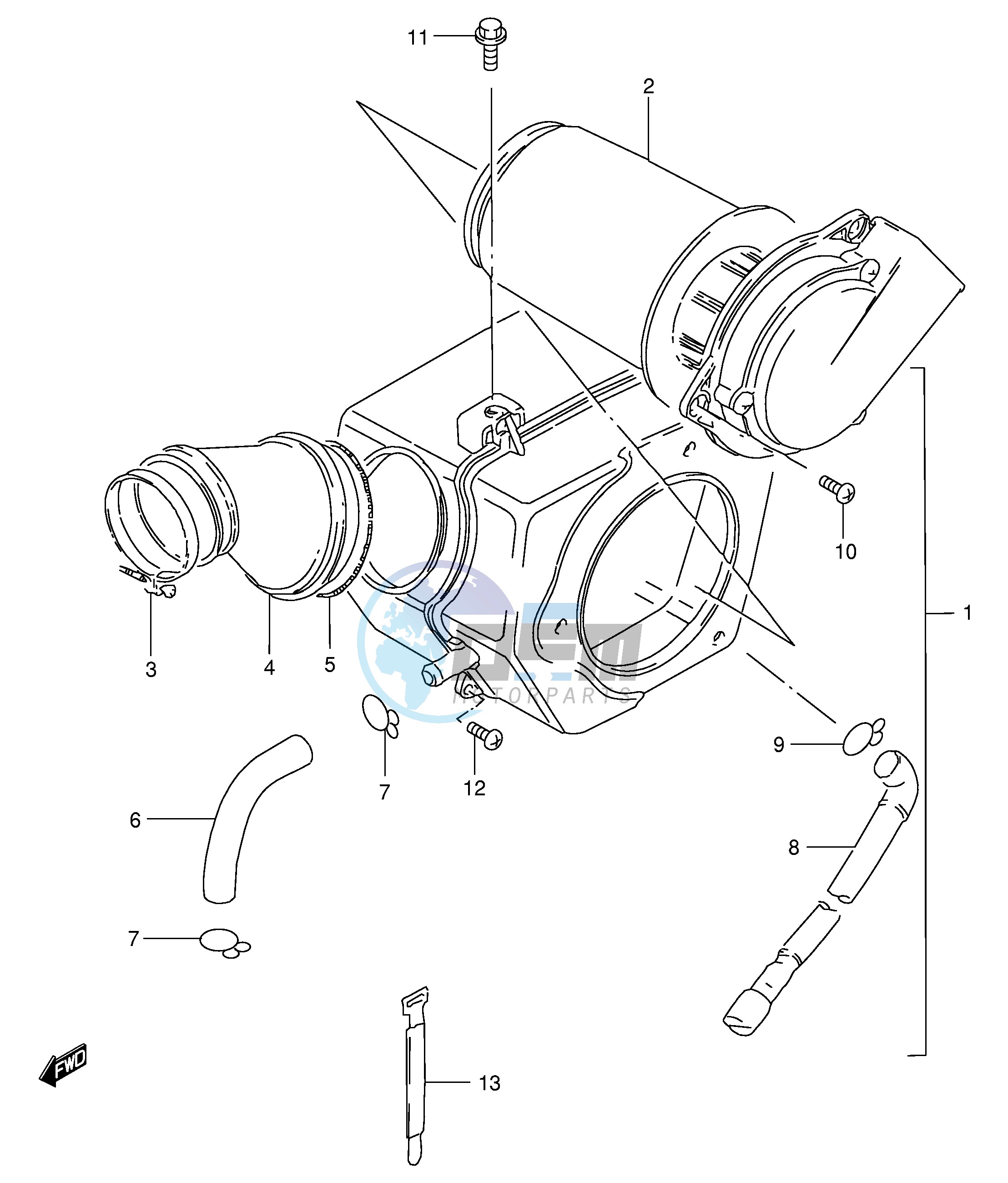 AIR CLEANER (GS125UR E71)