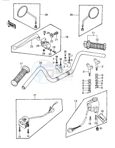 KZ 440 A [LTD] (A1) [LTD] drawing HANDLEBAR -- 80 A1- -