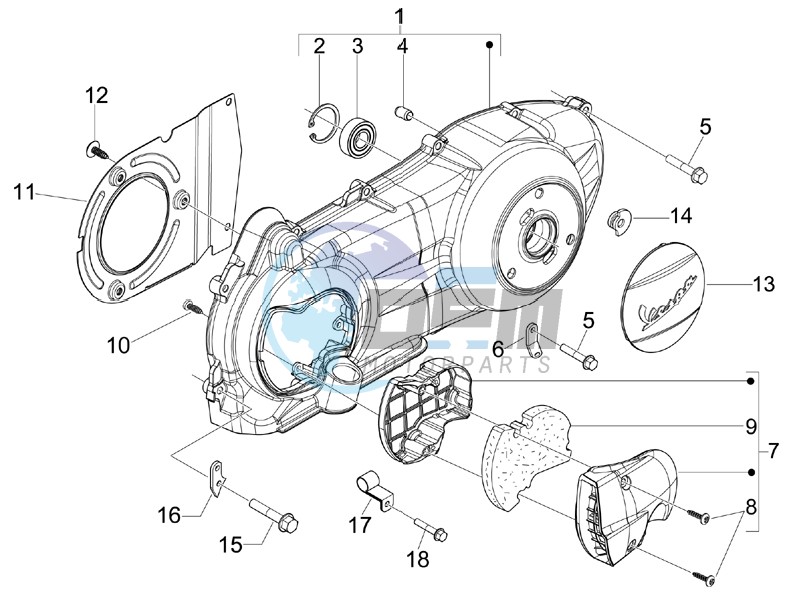 Crankcase cover - Crankcase cooling