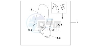 SH300AR drawing WINDSHIELD