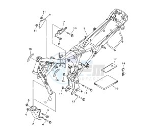 YBR 125 drawing FRAME