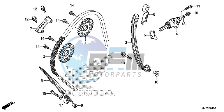 CAM CHAIN/ TENSIONER