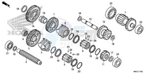 TRX500FPAE TRX500FPA Europe Direct - (ED) drawing TRANSMISSION