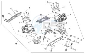 Shiver 750 PA (AA, JP, MAL, T) drawing Throttle body