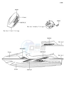 JET SKI STX-15F JT1500AGF EU drawing Decals