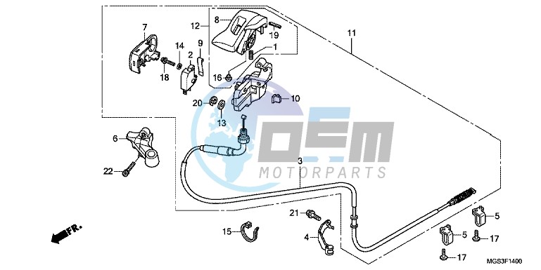 PARKING BRAKE LEVER