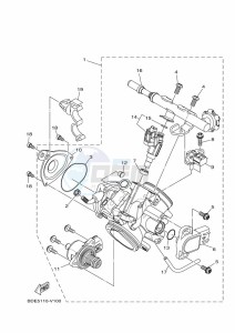 YFM700FWAD (BFEF) drawing THROTTLE BODY ASSY 1