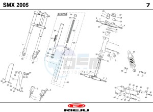 SMX-50-BLUE drawing SUSPENSION