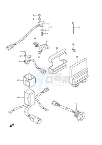 DF 90A drawing PTT Switch/Engine Control Unit