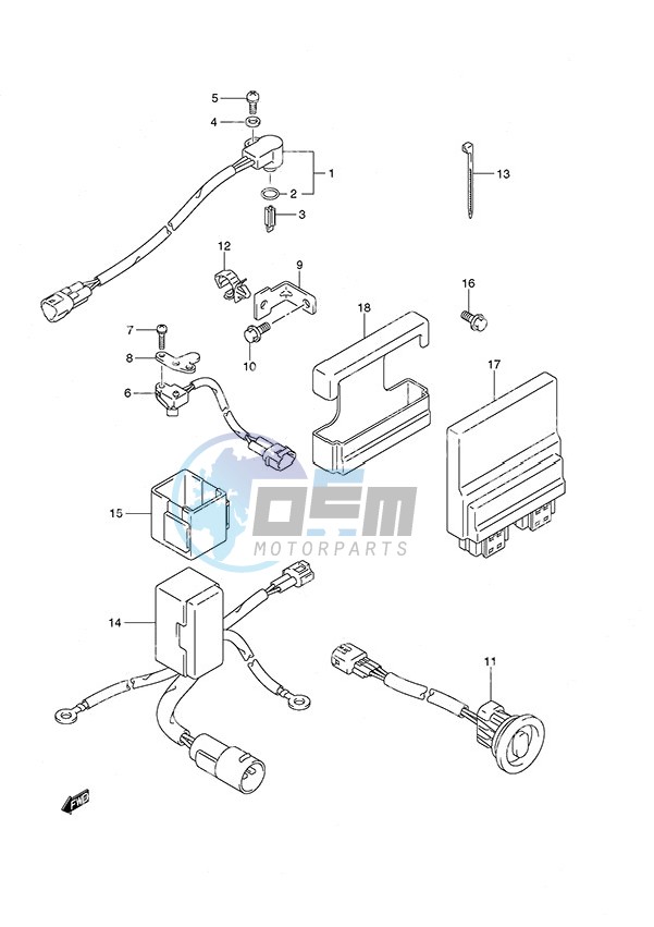 PTT Switch/Engine Control Unit