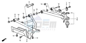 TRX450ES drawing FRONT ARM