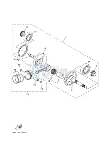 MWS125-C TRICITY 125 (BU51 BU53) drawing CRANKSHAFT & PISTON