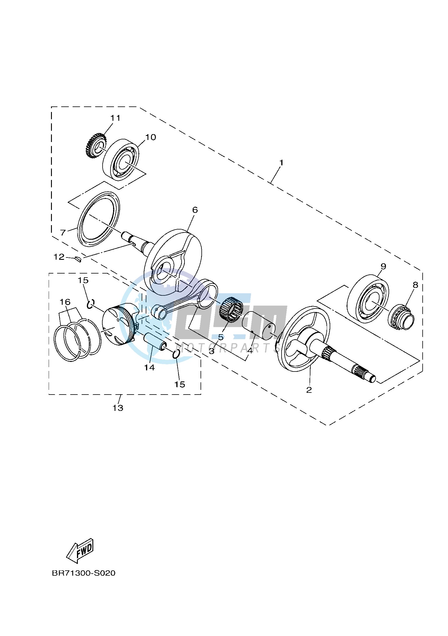 CRANKSHAFT & PISTON