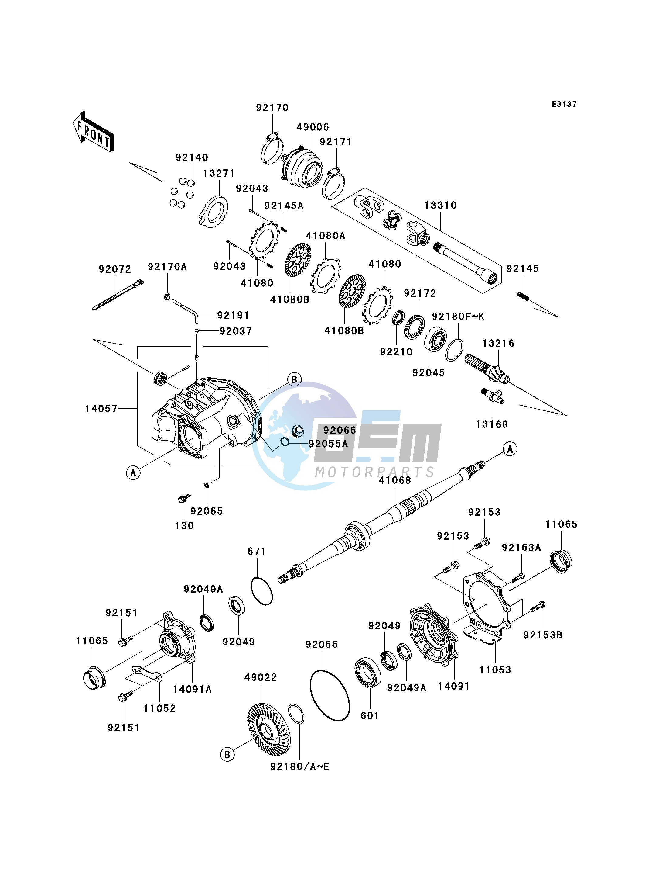 DRIVE SHAFT-REAR