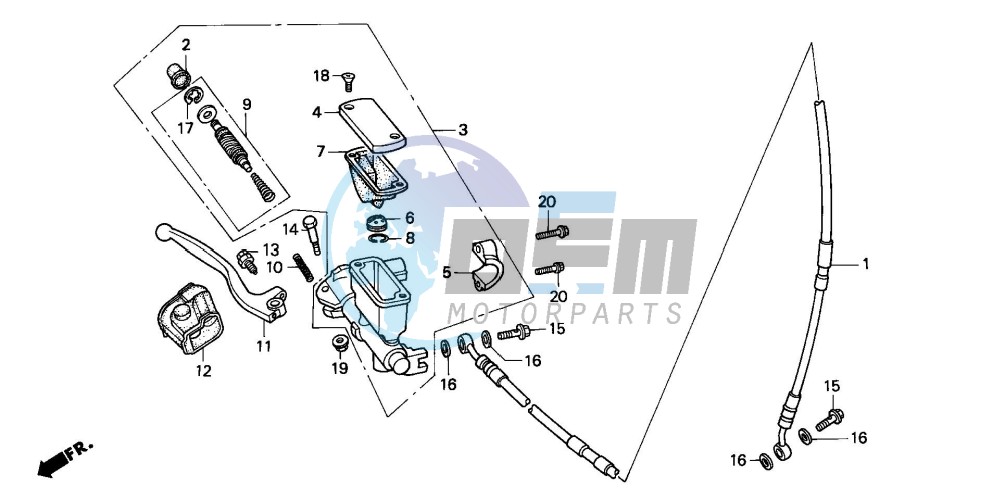 FR. BRAKE MASTER CYLINDER