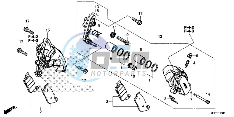 FRONT BRAKE CALIPER (2)