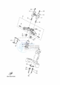 XSR700 MTM690-U (B9J2) drawing STEERING