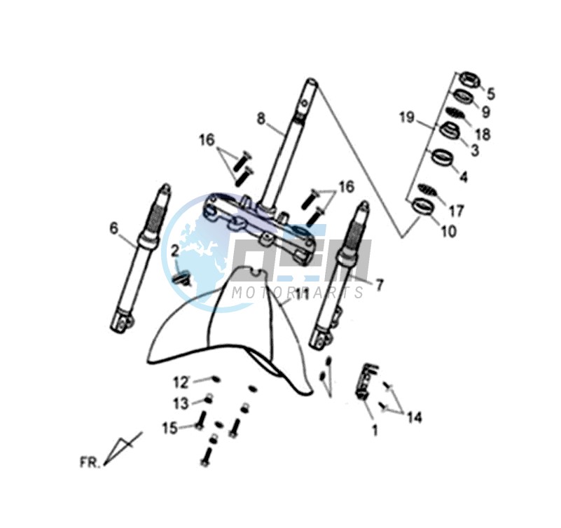 FRONT FORK / STEERING HEAD BEARING