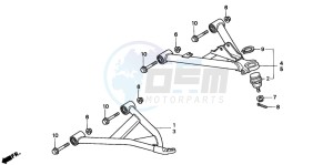 TRX300FW FOURTRAX 300 4X4 drawing FRONT ARM