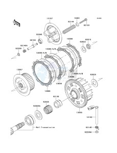 ZR 750 L [Z750 EU] (L7F-L8F) L8F drawing CLUTCH