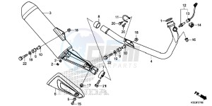 CBR250RAF CBR250RA Europe Direct - (ED) drawing EXHAUST MUFFLER