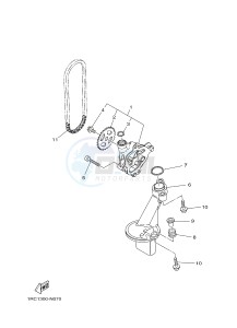 MT09A MT-09 ABS 900 (2DRA 2DRB) drawing OIL PUMP