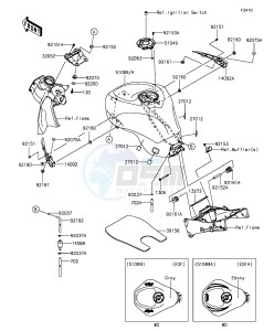 NINJA ZX-6R ZX636EGF FR GB XX (EU ME A(FRICA) drawing Fuel Tank