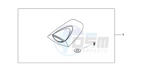 CBR600RRC drawing SEAT COWL *NHB01*