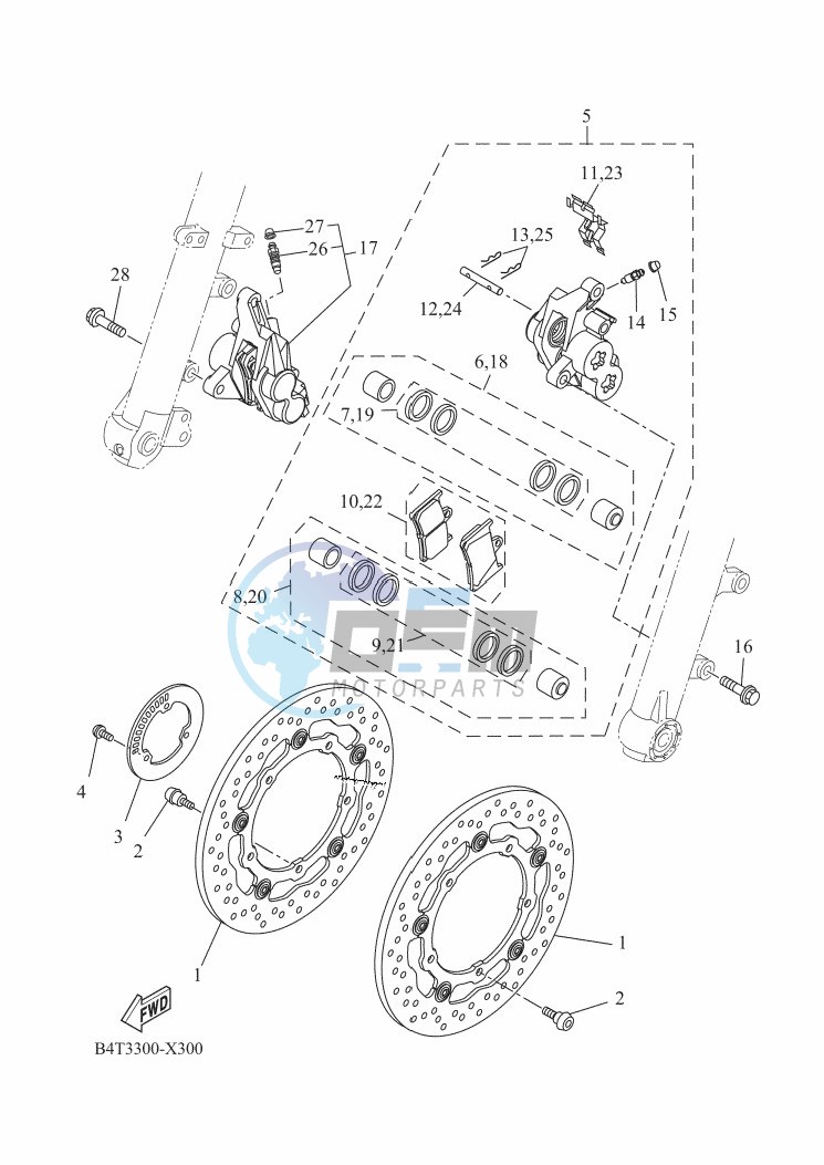 FRONT BRAKE CALIPER