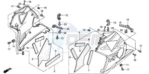 CBR900RR drawing LOWER COWL (4)