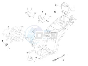 Liberty 125 4T Delivery E3 NEXIVE drawing Remote control switches - Battery - Horn