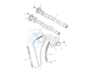 YZF R6 600 drawing CAMSHAFT AND TIMING CHAIN