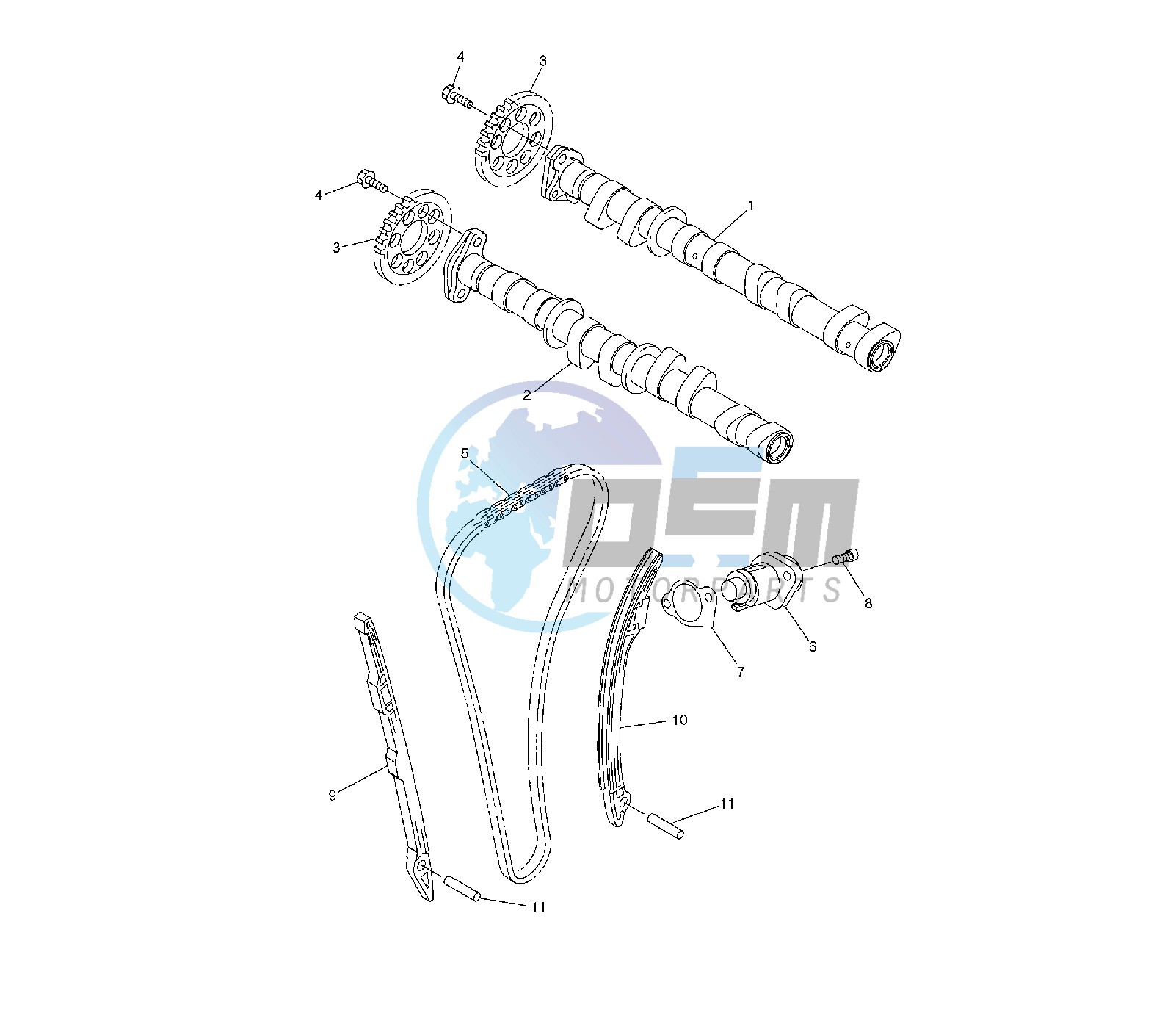 CAMSHAFT AND TIMING CHAIN