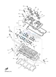 FZ8-N FZ8 (NAKED) 800 (2SH4) drawing CYLINDER HEAD