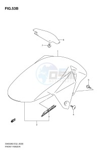 SV650 (E2) drawing FRONT FENDER (MODEL L0)