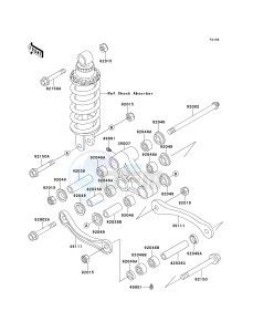 ZX 600 E [NINJA ZX-6] (E7-E9) [NINJA ZX-6] drawing REAR SUSPENSION