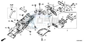 CBR300RAF CBR300RA Europe Direct - (ED) drawing REAR FENDER